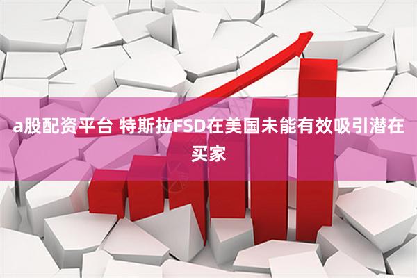 a股配资平台 特斯拉FSD在美国未能有效吸引潜在买家